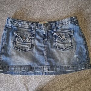 Anchor blue mini skirt